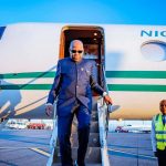 An Image of Vice President Kashim Shettima arrive in New York for 80th session UNGA. Photo credit: NAN