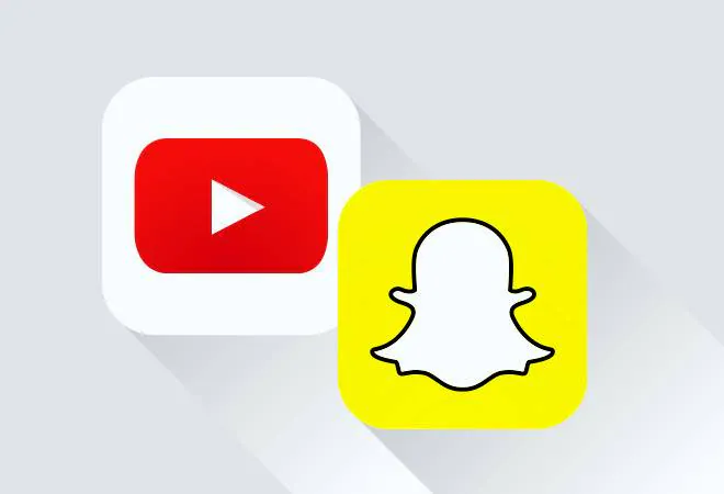 An Image of Youtube And Snapchat